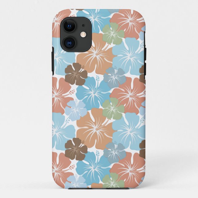 Funda De Case-Mate Para iPhone Floral hawaiana hibiscus (Reverso)