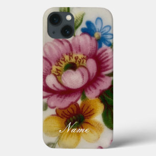 Funda Para iPhone 13 Floral inspirada en la porcelana