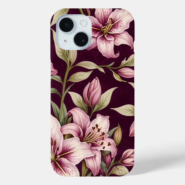 Funda De Case-Mate Para iPhone Floral iPhone case (Reverso )