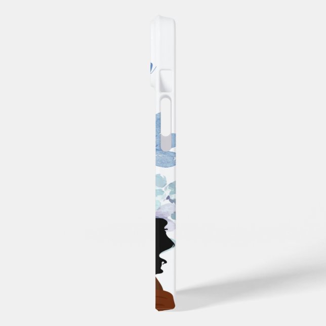 Funda De Case-Mate Para iPhone Floral iPhone Case – Elegant "Woman" Design (Reverso / Izquierdo)