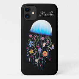 Funda Para iPhone 11 Floral Jellyfish