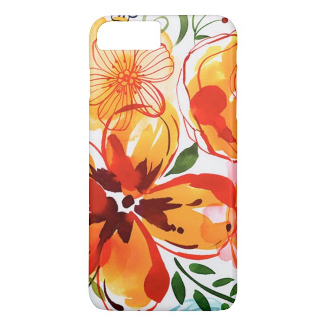 Funda De Case-Mate Para iPhone Floral moderna (Reverso)