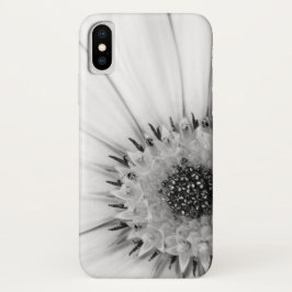 Funda Para iPhone X Floral monocroma de margarita africana
