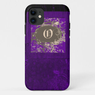 title_seo2 Floral morado vintage y monograma O