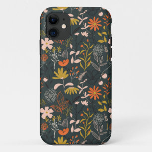 Funda Para iPhone 11 Floral oscura