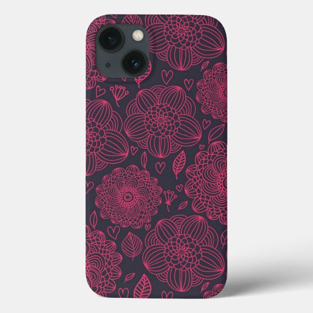 Funda De Case-Mate Para iPhone Floral Pattern 11 (Reverso)