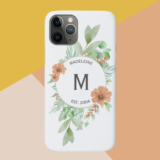 Funda Para iPhone 11 Pro ‘Floral Peach’ - Estuche personalizado para iPhone