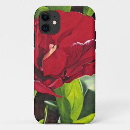 Funda Para iPhone 11 Floral Peony Rojo