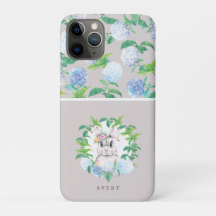 Funda Para iPhone 11 Pro Floral personalizada Wreath Easter Watercolor