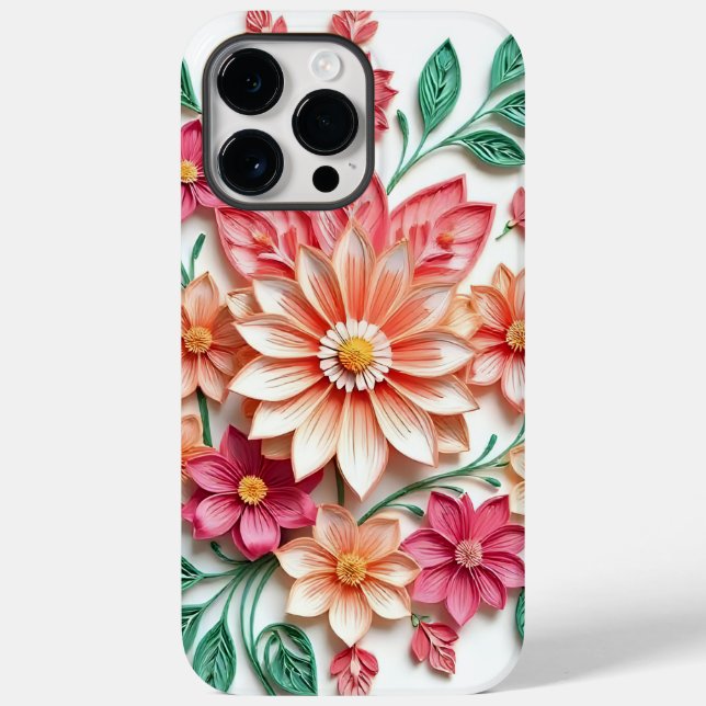Funda De Case-Mate Para iPhone floral phone case (Reverso )