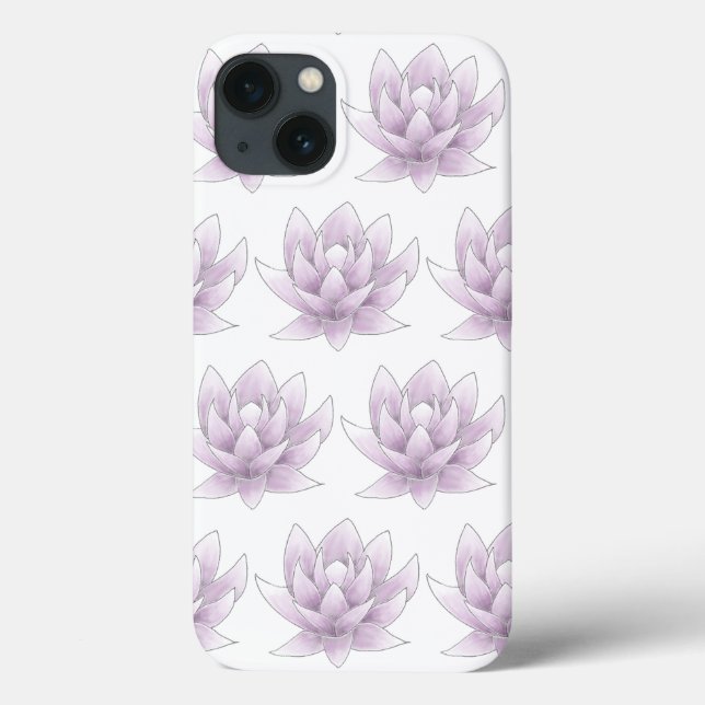 Funda De Case-Mate Para iPhone Floral Pink Lotus Girly Wellness Yoga (Reverso)