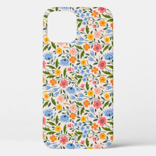 Funda Para iPhone 12 Floral popular: pequeños patrones de color