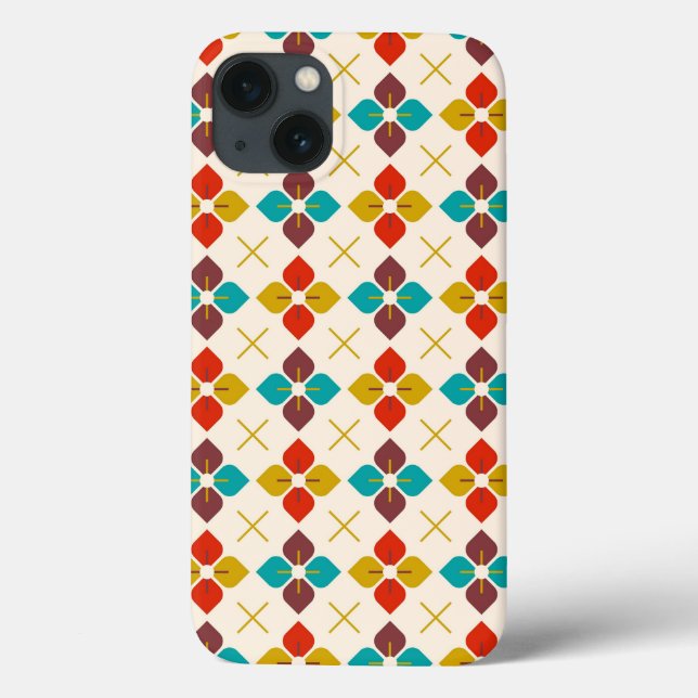 Funda De Case-Mate Para iPhone Floral retro (Reverso)
