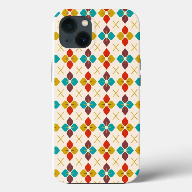 Funda De Case-Mate Para iPhone Floral retro (Reverso )