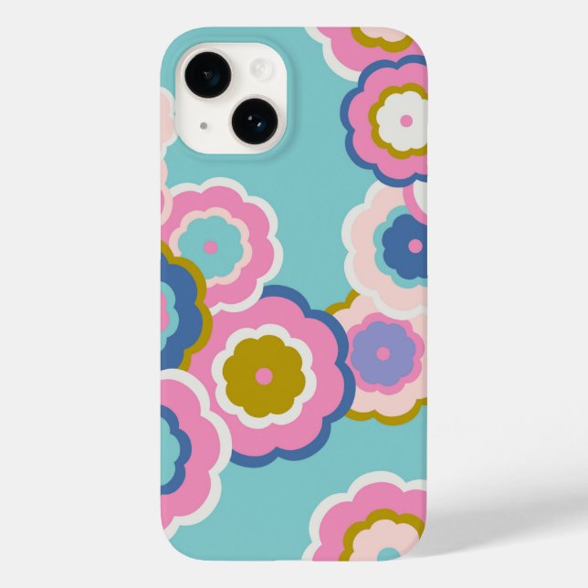Funda De Case-Mate Para iPhone Floral retro (Reverso )