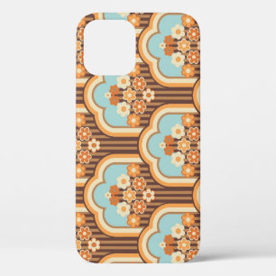 Funda Para iPhone 12 Floral Retro: Resurgimiento del fondo de escritori