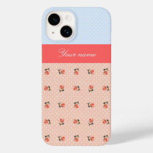 Funda Para iPhone 14 De Case-Mate Floral retro y lunares