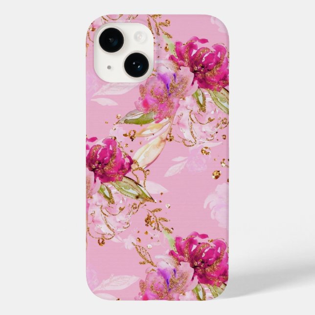 Funda De Case-Mate Para iPhone Floral rosa (Reverso )