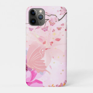 Funda Para iPhone 11 Pro floral rosa