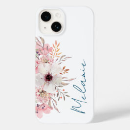 Funda Para iPhone 14 De Case-Mate Floral rosa moderna