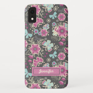 Funda Para iPhone XR Floral rosada