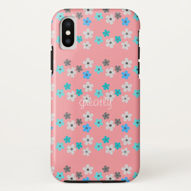Funda De Case-Mate Para iPhone Floral Rustica Moderna (Reverso)