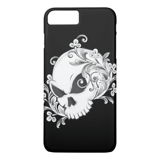 Funda De Case-Mate Para iPhone Floral Skull (Reverso)