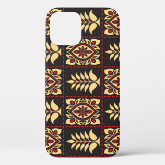 Funda Para iPhone 12 Floral tribal: Elegancia de patrón vintage