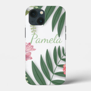 Funda Para iPhone 13 Mini Floral tropical