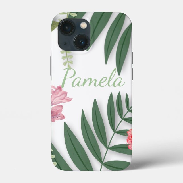Funda De Case-Mate Para iPhone Floral tropical (Reverso )