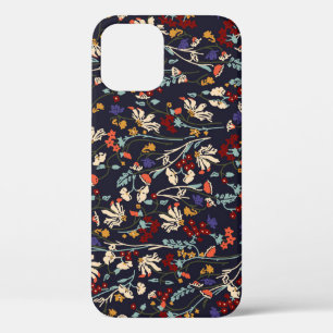 Funda Para iPhone 12 Floral tropical: Vintage botánico aleatorio.
