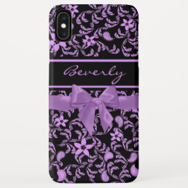 Funda Para iPhone XS Max Floral y morado de jardín