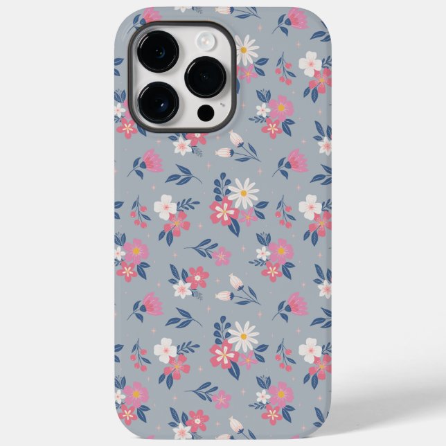 Funda De Case-Mate Para iPhone Florales y boquillas (Reverso )
