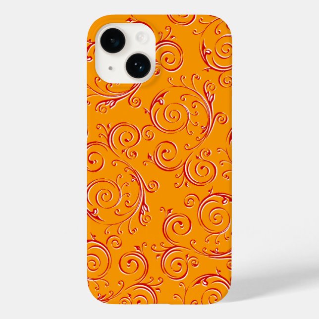 Funda De Case-Mate Para iPhone Florecer Remolino (Reverso )
