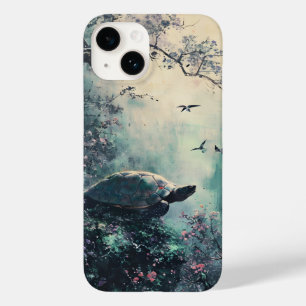 Funda Para iPhone 14 De Case-Mate Florecimiento de la tranquilidad de la tortuga