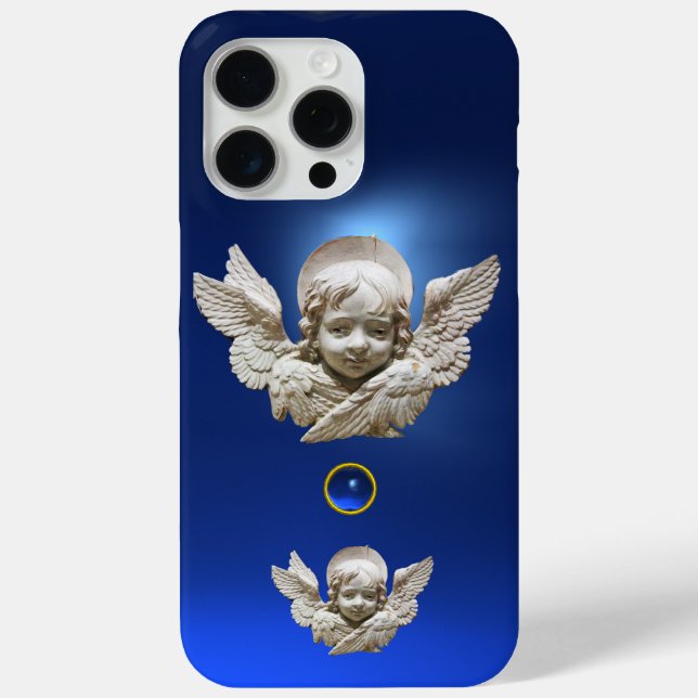 Funda De Case-Mate Para iPhone FLORENTINE RENAISSANCE ANGEL Blue Gemstone (Reverso )