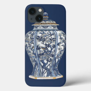 Funda Para iPhone 13 Florero azul y blanco de la porcelana por el