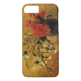 Funda Para iPhone 8/7 florero con claveles rojos y blancos, van Gogh