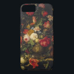 Funda Para iPhone 8/7 Florero floral del vintage elegante<br><div class="desc">Este caso ofrece una pintura floral del vintage por el Mignon de Abraham</div>