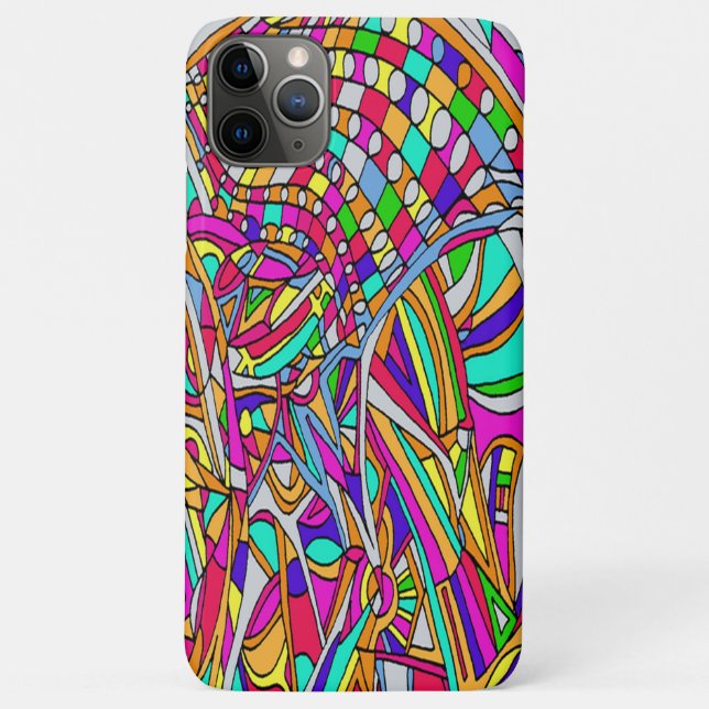 Funda De Case-Mate Para iPhone Flores abstractas (Reverso)
