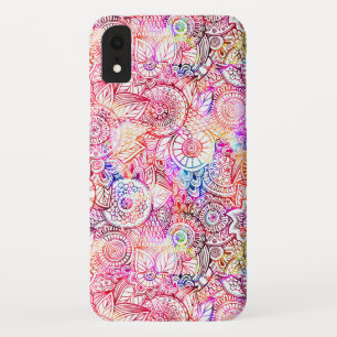 Funda Para iPhone XR Flores abstractas de color