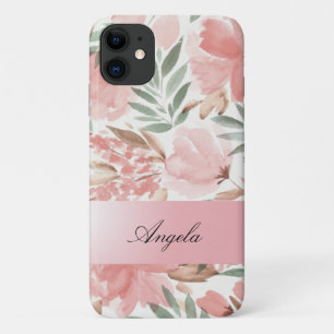 Funda Para iPhone 11 Flores Acuarela Vintage Shabby Chic