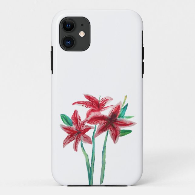 Funda De Case-Mate Para iPhone Flores acuáticas (Reverso)