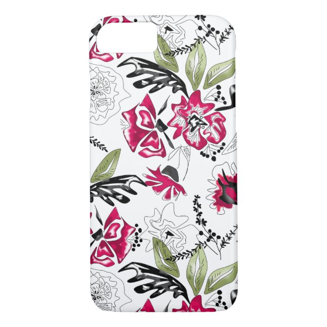 Funda De Case-Mate Para iPhone Flores acuáticas (Reverso)
