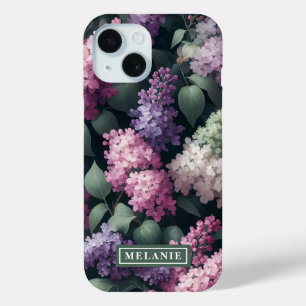 Funda Para iPhone 15 Flores acuáticas de lino personalizadas