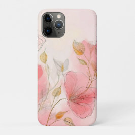 Funda Para iPhone 11 Pro Flores acuáticas fondo elegante