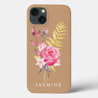 Funda Para iPhone 13 Flores acuáticas Iphone de Apple personalizado Gol