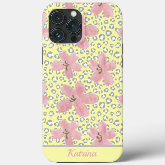 Funda Para iPhone 13 Pro Max Flores acuáticas modernas e impresión en animales