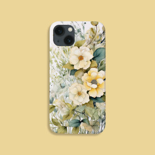 Funda Para iPhone 13 Flores amarillas