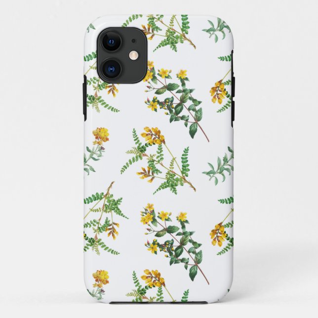 Funda De Case-Mate Para iPhone Flores amarillas (Reverso)